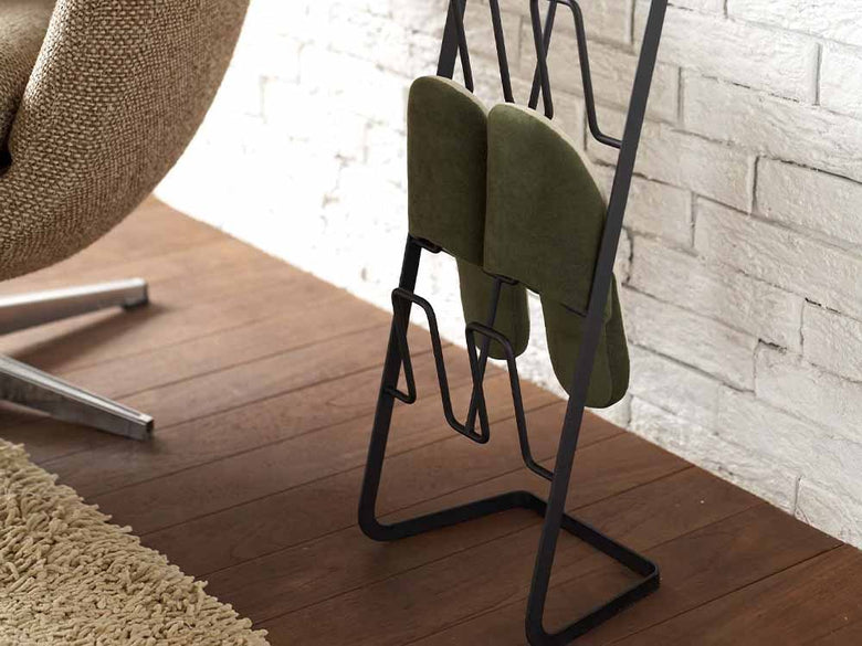 URBANスリッパラック、グレーのスチール製