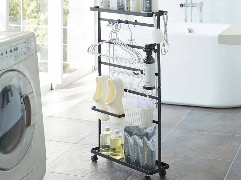 ヤマザキタワー 洗濯用品収納ワゴン