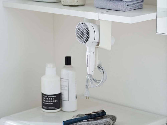 タワー棚下ドライヤーホルダー