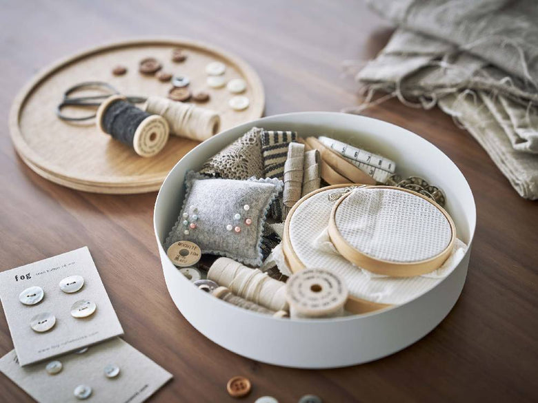 RIN/リンの蓋付き天然木スチール収納ケース