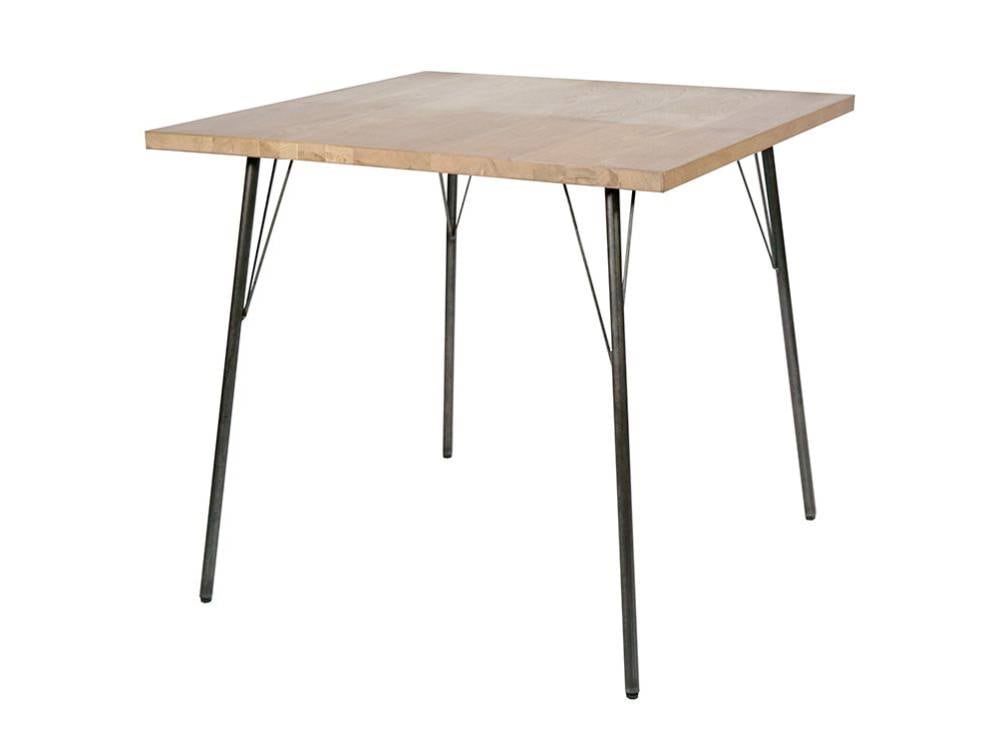 木製天板とアイアン脚の「sou」ダイニングテーブル