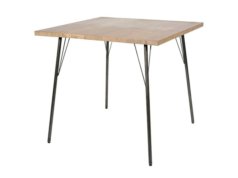 木製天板とアイアン脚の「sou」ダイニングテーブル