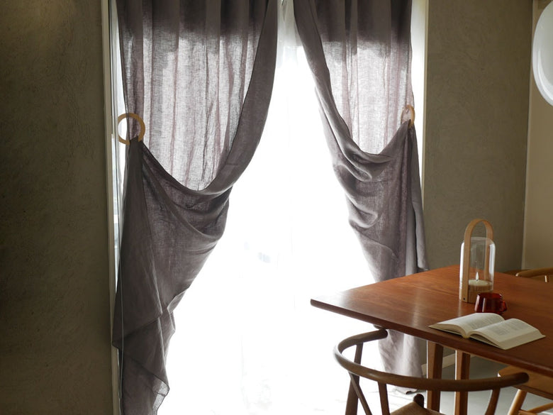 natsusobikuのウォールナット製ウッドリングタッセル1個