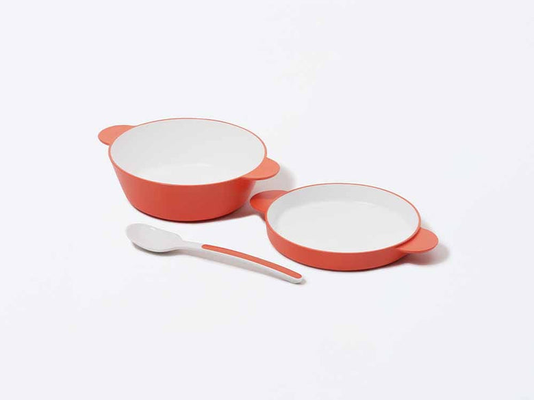 タックのイエローキッズスープボウルセット