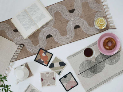 【adepeche/アデペシュ】アクセントになるテーブルファブリック