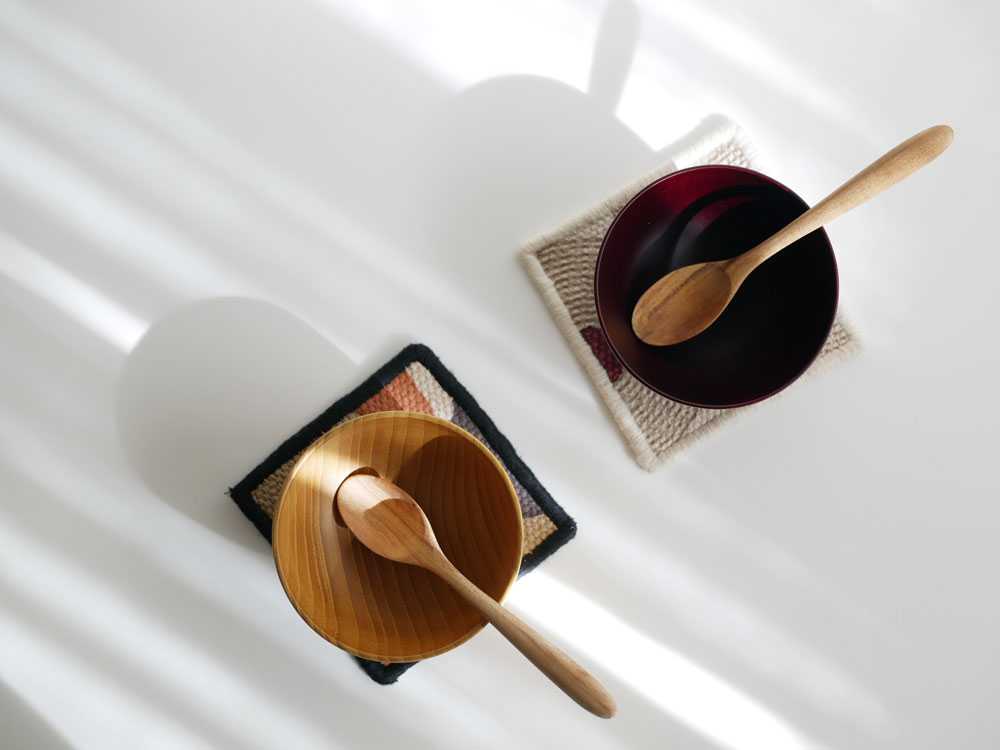 角田清兵衛商店のナツメ材シフォンスープボール