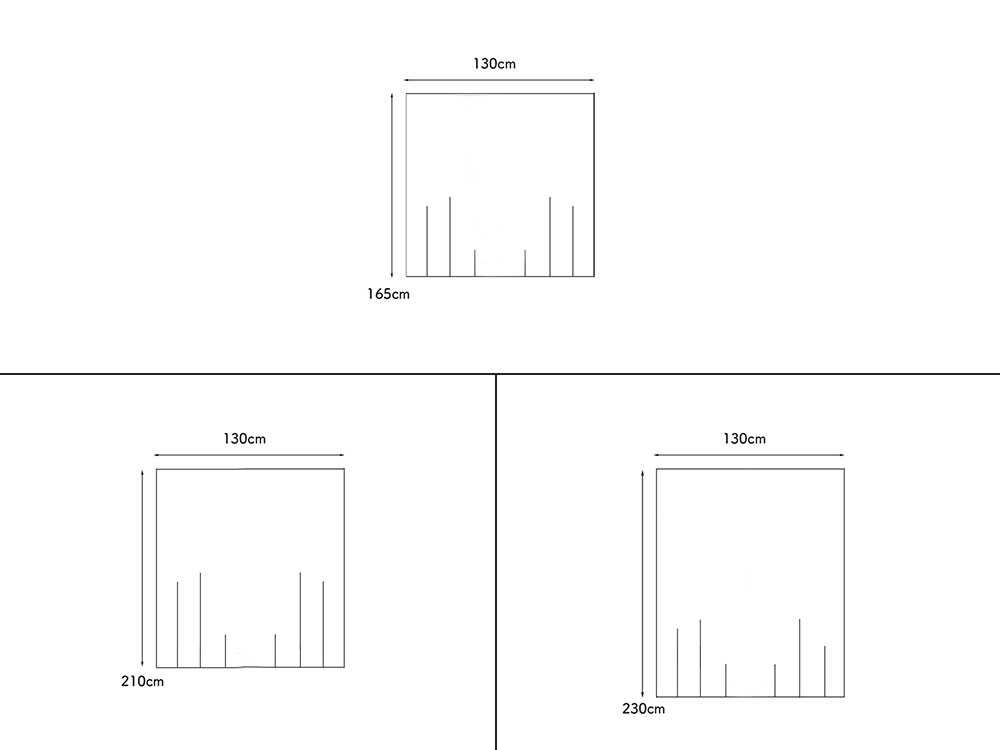 Comore Sunの白と灰色のコットンクリップカーテン
