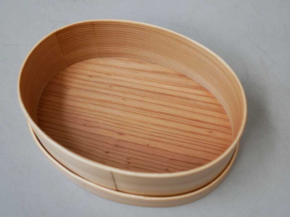 食洗機・電子レンジ対応の天然木曲げわっぱ弁当箱