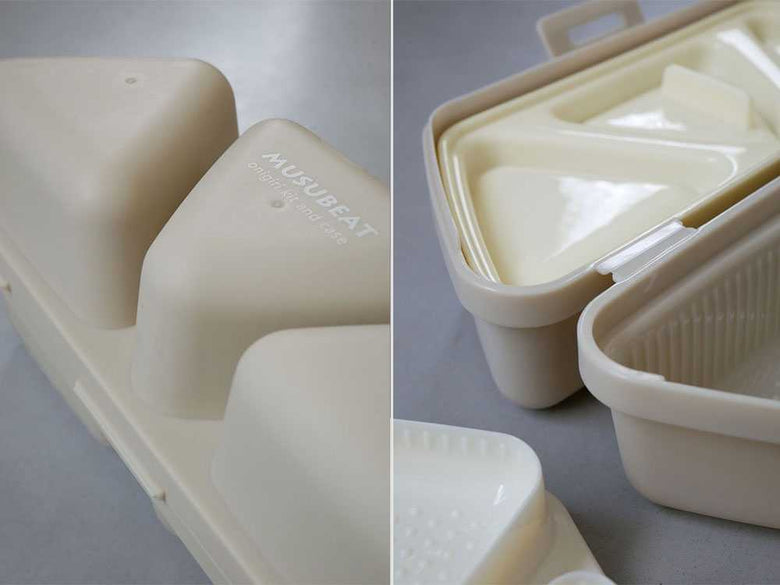 ケース付きおにぎりメーカー ムスビート本体と蓋