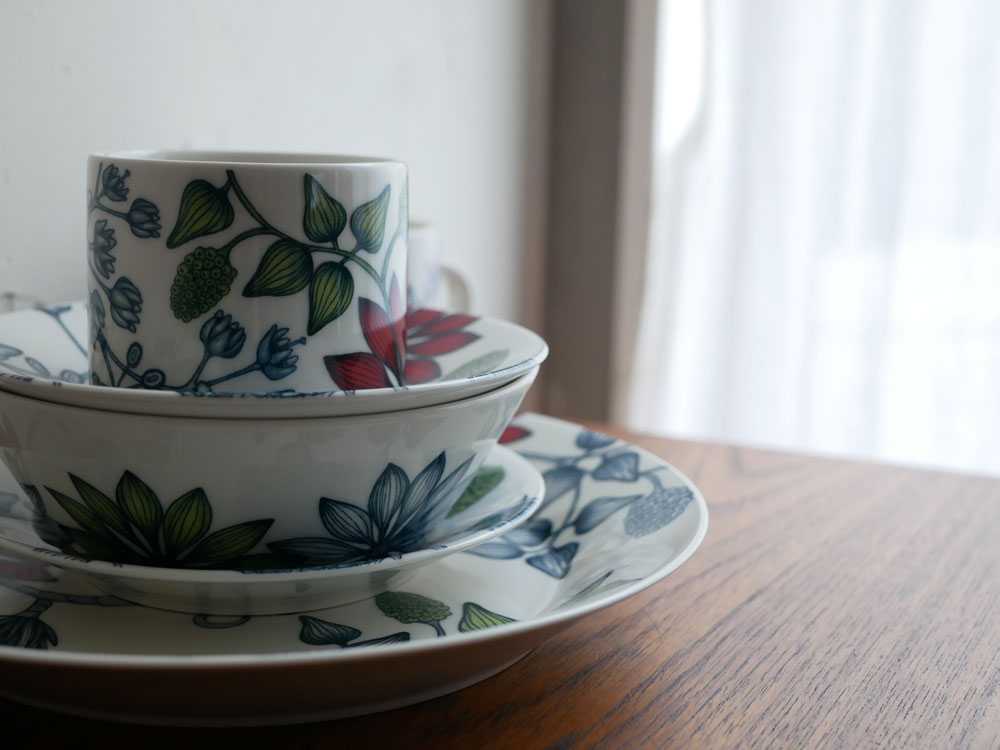 アラビアのルノサマーレイ陶器食器セット