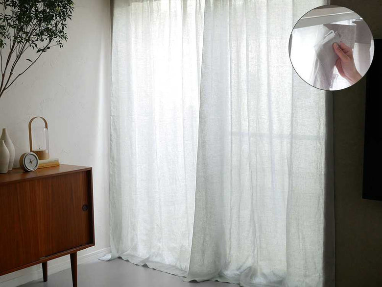 【natsusobiku】リネンカーテン2枚組