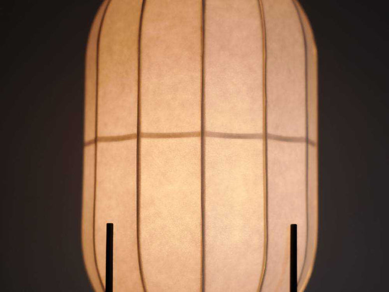 和紙とスチール製のDI CLASSEテーブルランプ