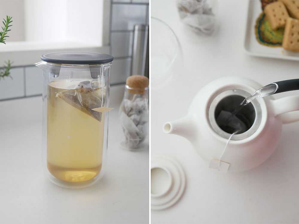 ダブルウォールカラフェとハーブティーセット