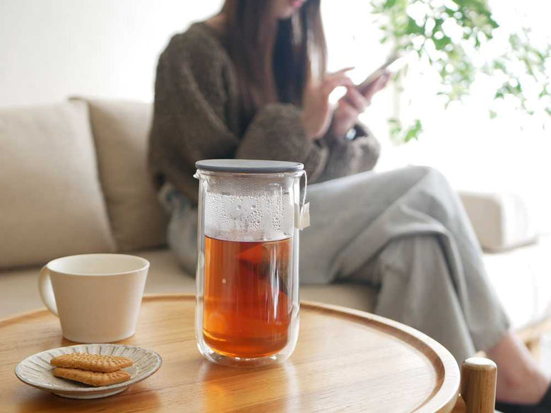 ダブルウォールカラフェとハーブティーのセット