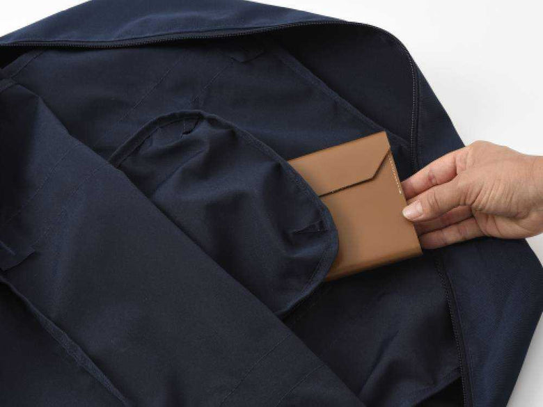 ミレストの35Lネイビーポケッタブルボストンバッグ