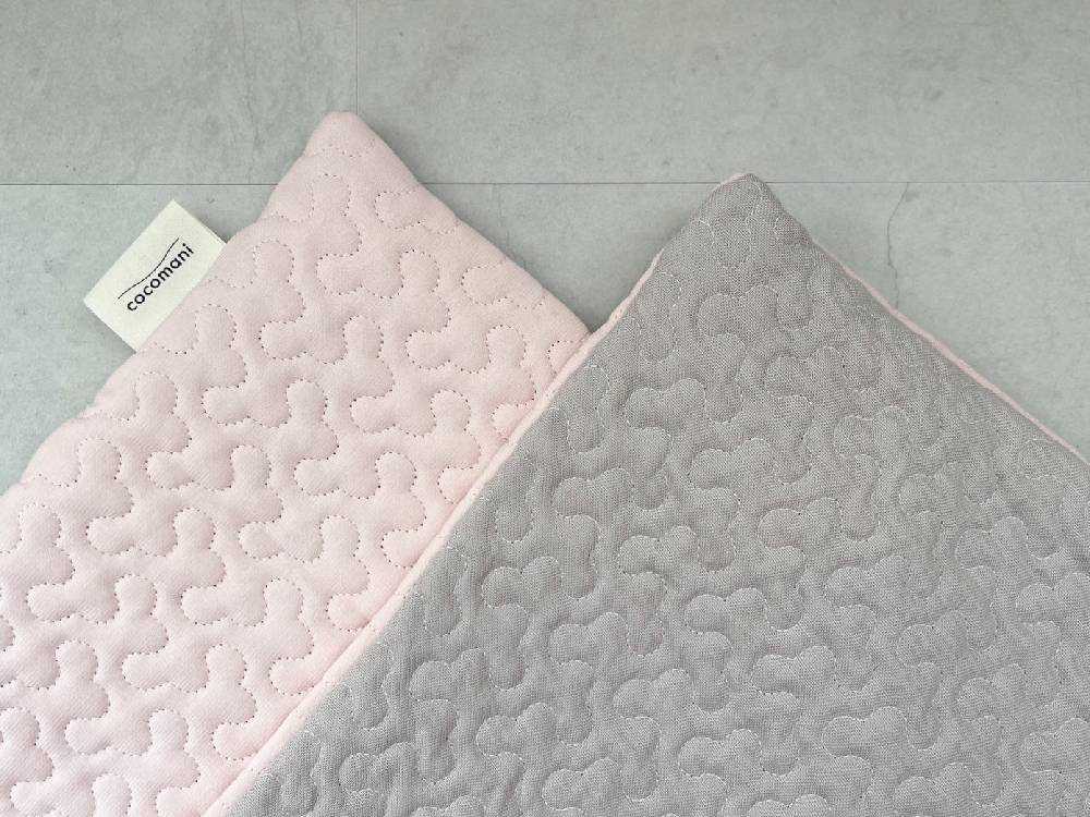 ココマニオーガニック×アイスコットンリバーシブル枕カバー ホワイト×ベージュ