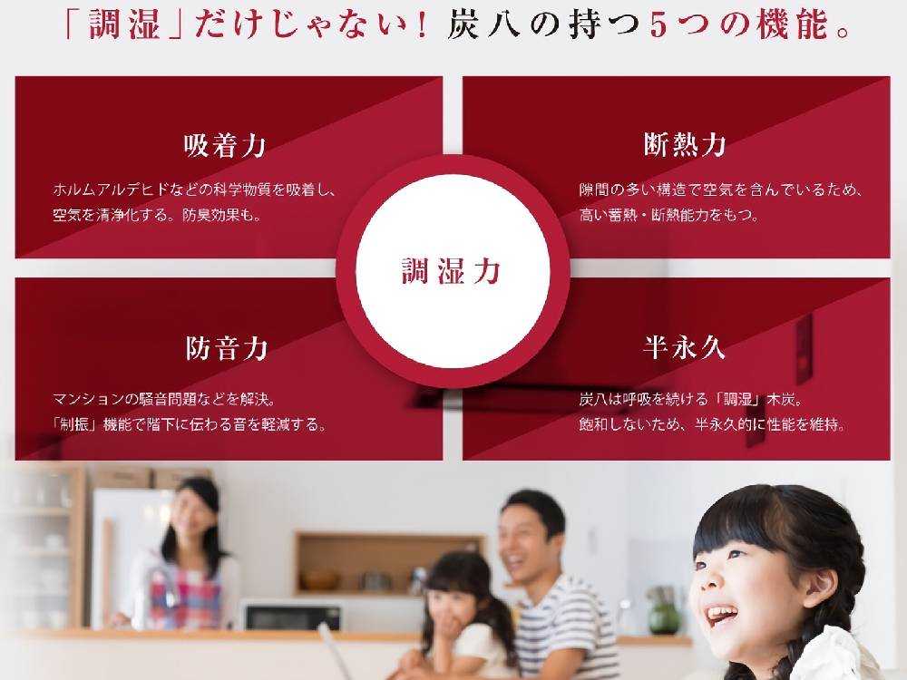 調湿木炭 炭八の小袋と3L容器