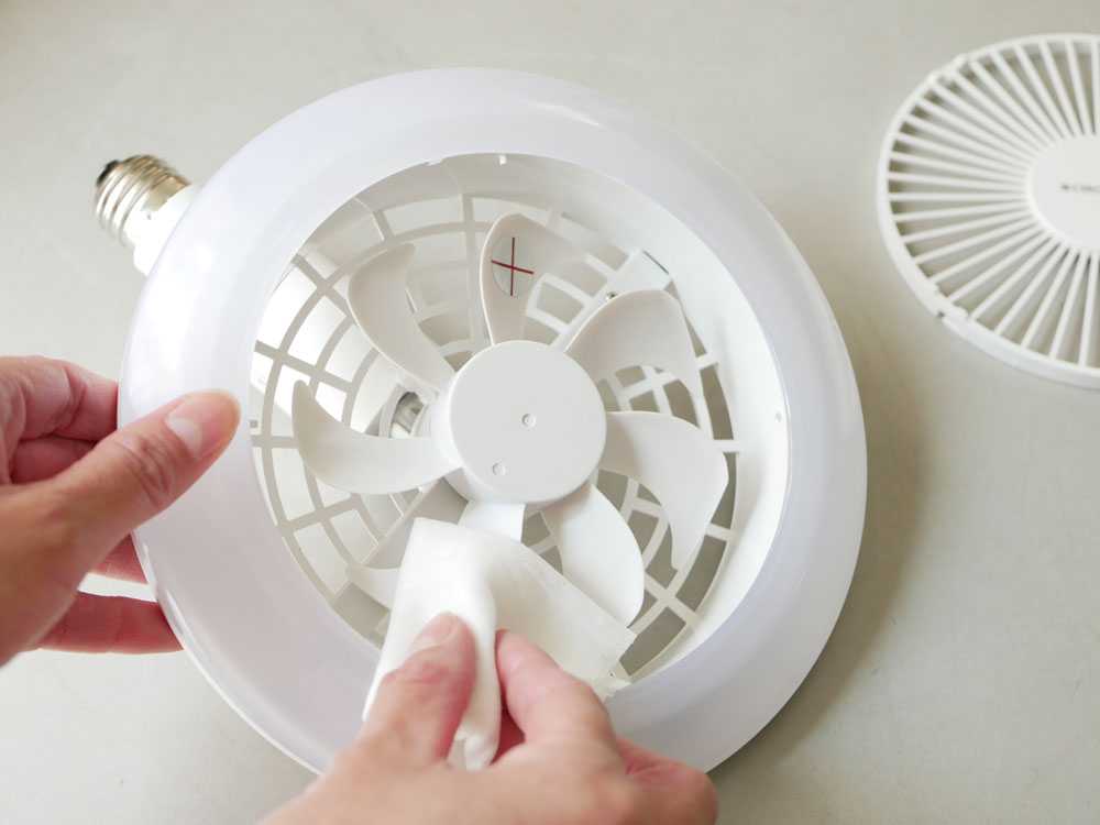 人感センサー付きサーキュライトE26ソケットLEDライトとファン