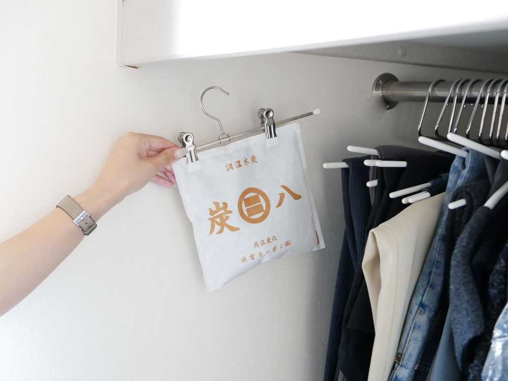 調湿木炭炭八小袋と3Lサイズのセット