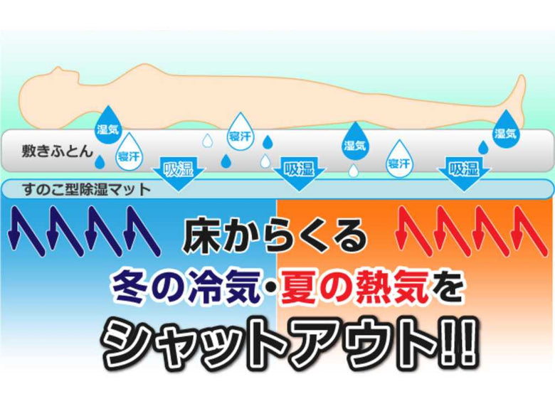 Air Job防ダニ吸湿ブロック型マットの画像