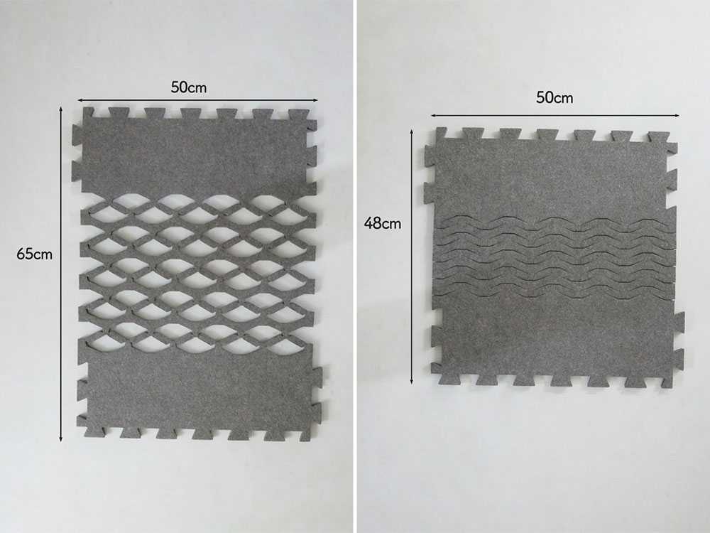エアジョブ防ダニ・吸湿ブロック型マットの写真