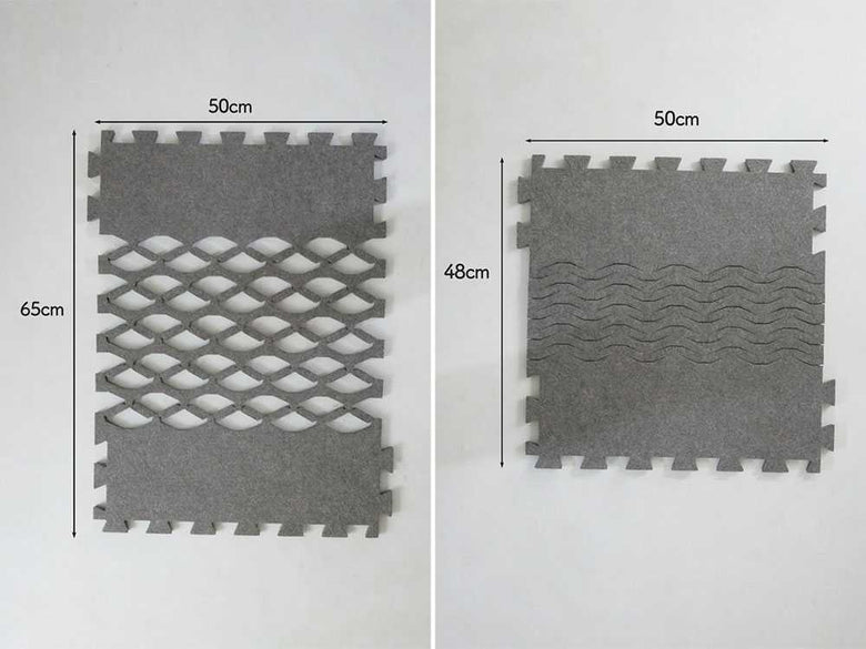 エアジョブ防ダニ・吸湿ブロック型マットの写真