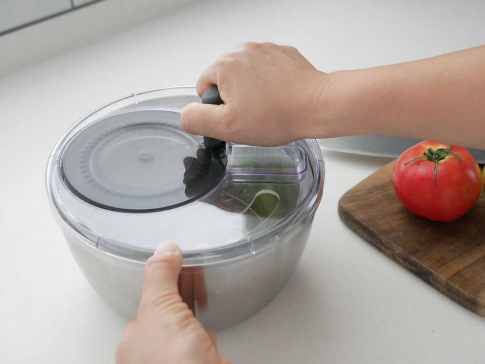 365methods ステンレスサラダスピナー シルバー