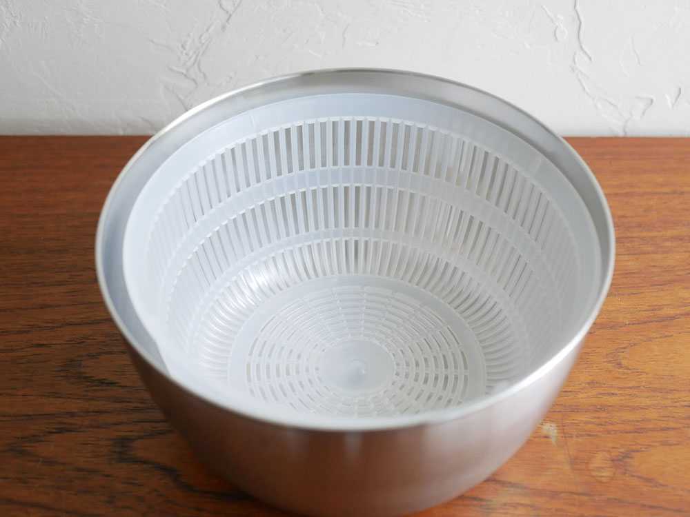 365methods ステンレスサラダスピナー シルバー