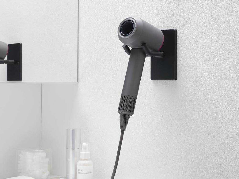 ウォールに取り付ける角度調節可能なヘアドライヤーホルダー