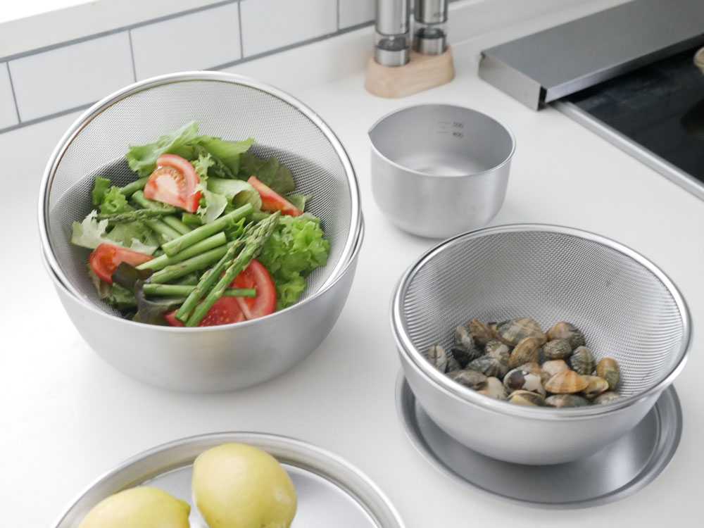 アーネストのステンレスボウルとプレート7点セット