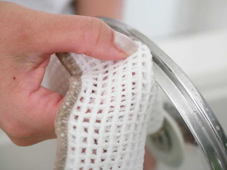 銀を含むメッシュ素材の無限抗菌スポンジ