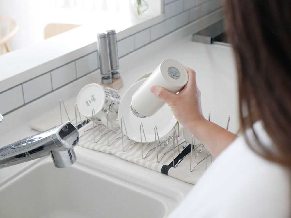 折りたたみ可能なルプループの水切りラック