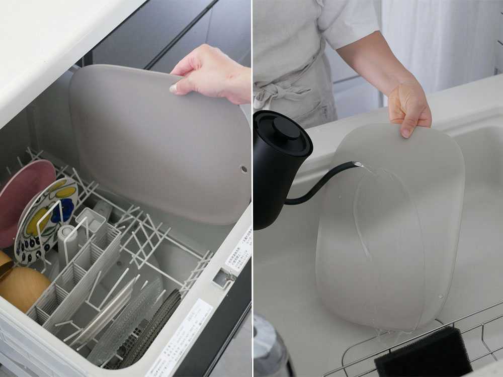 サレマのTPUカッティングボードがキッチンに置かれている様子