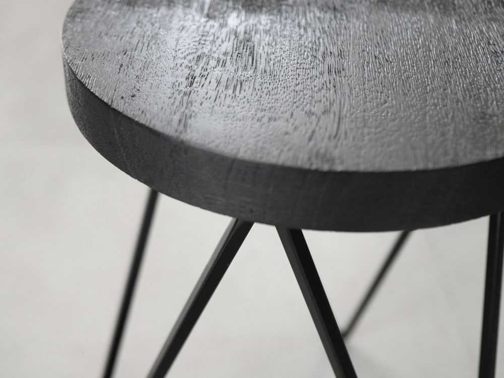 ポッシュリビングのオールブラックサークルスタンド