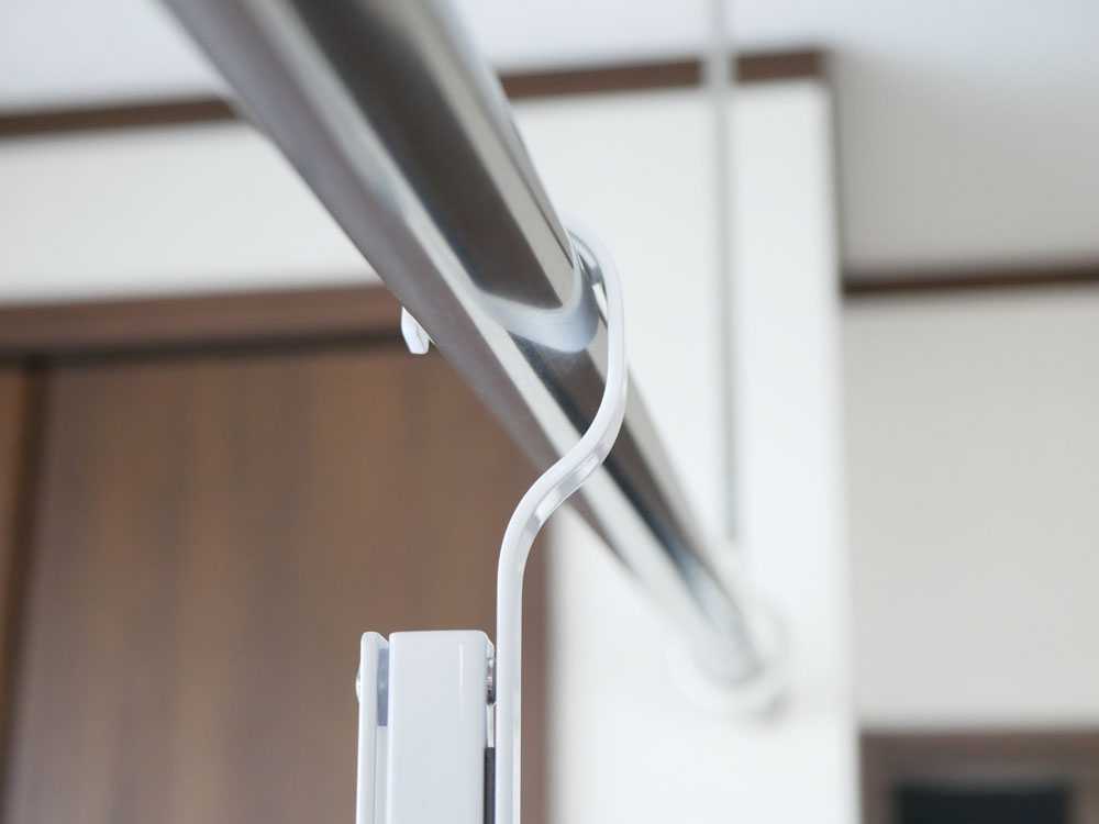 タワー型折りたたみ2段伸縮物干しハンガー