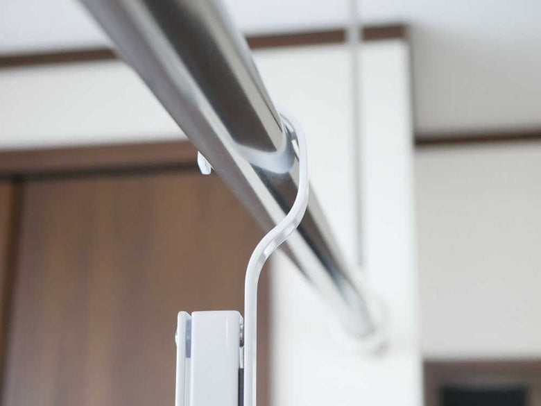 タワー型折りたたみ2段伸縮物干しハンガー