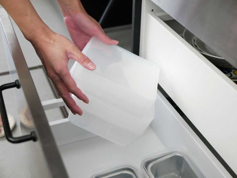 kiip slapperの透明ポリプロピレン保存容器セット