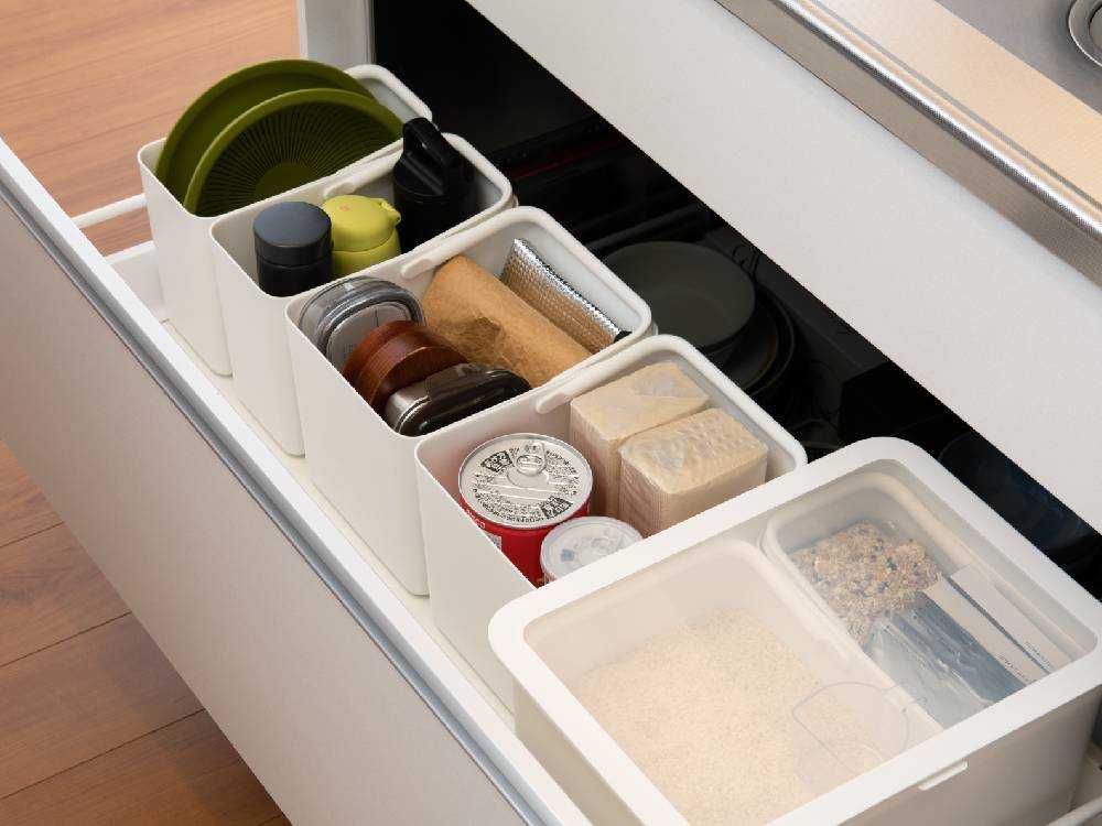 like-it ハンドル付きストックケース ワイド2個セット