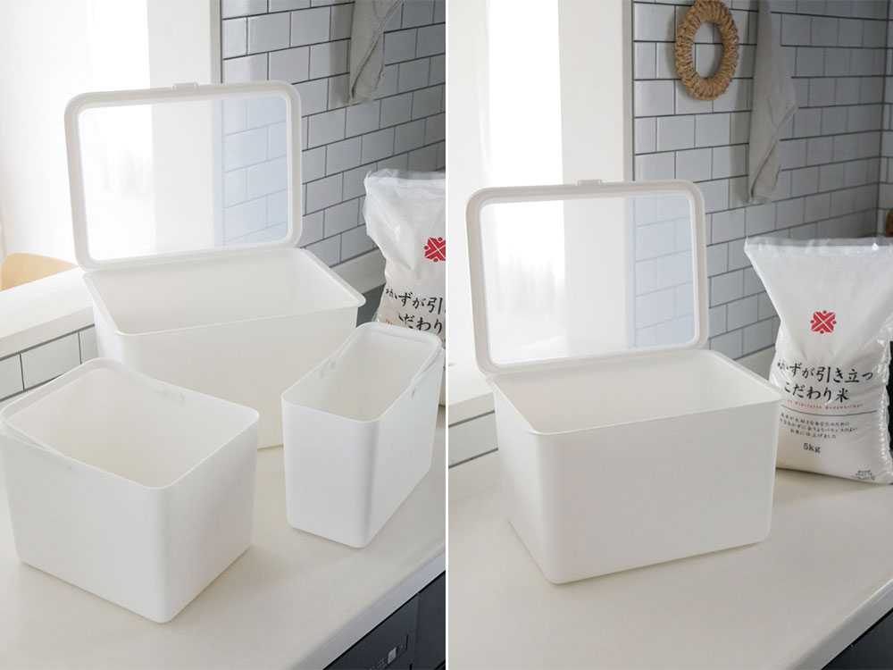 ライクイット フタ付き米びつとインナーケースセット