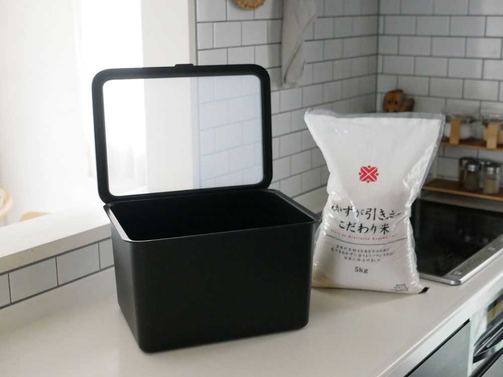 【like-it/ライクイット】フタ付きストックケース 米びつ