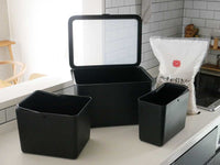 インナーケース付き米びつ インナーセット / ブラック