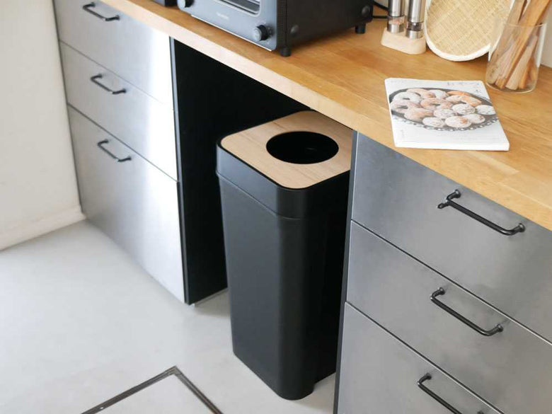 【like-it/ライクイット】中身が見えにくい蓋なしダストボックス