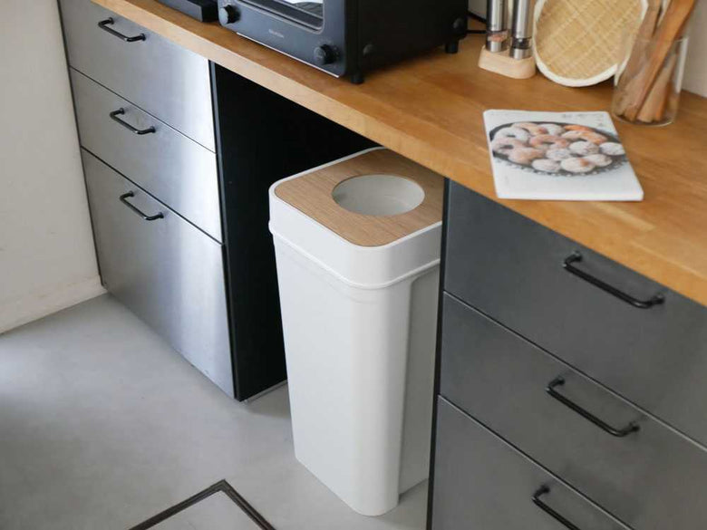 【like-it/ライクイット】中身が見えにくい蓋なしダストボックス