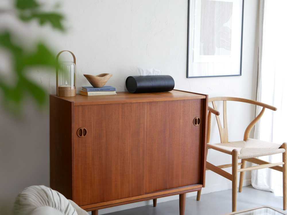 BUNACO製スリムな木製ティッシュボックス