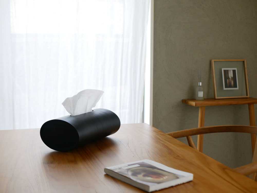 BUNACOブナコの天然木製スリムティッシュボックス