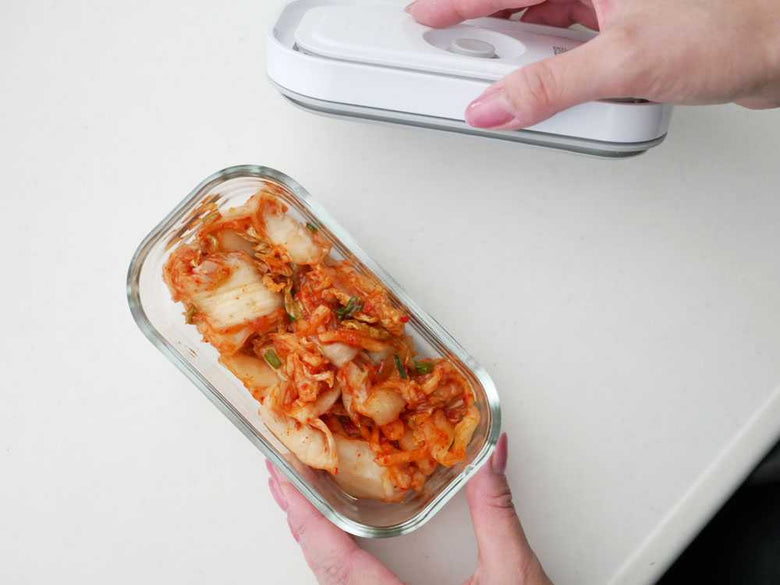 ZWILLING真空保存容器セット（ガラス・プラスチック）の展示