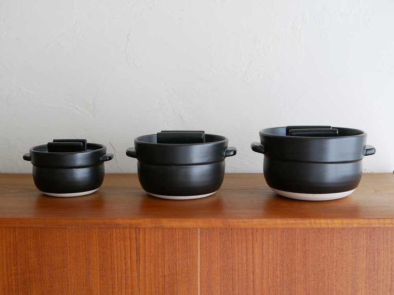 かもしか道具店の耐熱陶器ごはん鍋 3合