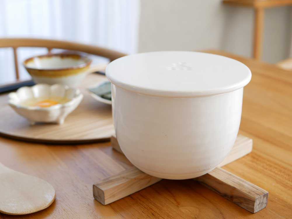 【かもしか道具店】陶の飯びつ