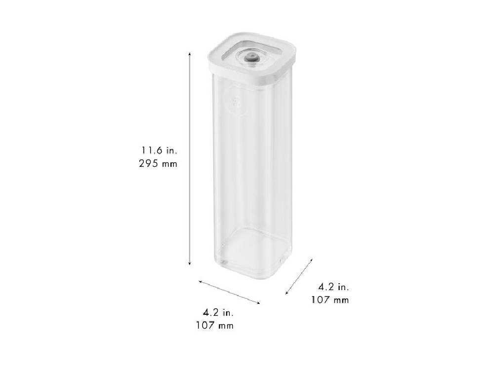 ZWILLINGのプラスチック製シリンダー型真空保存容器