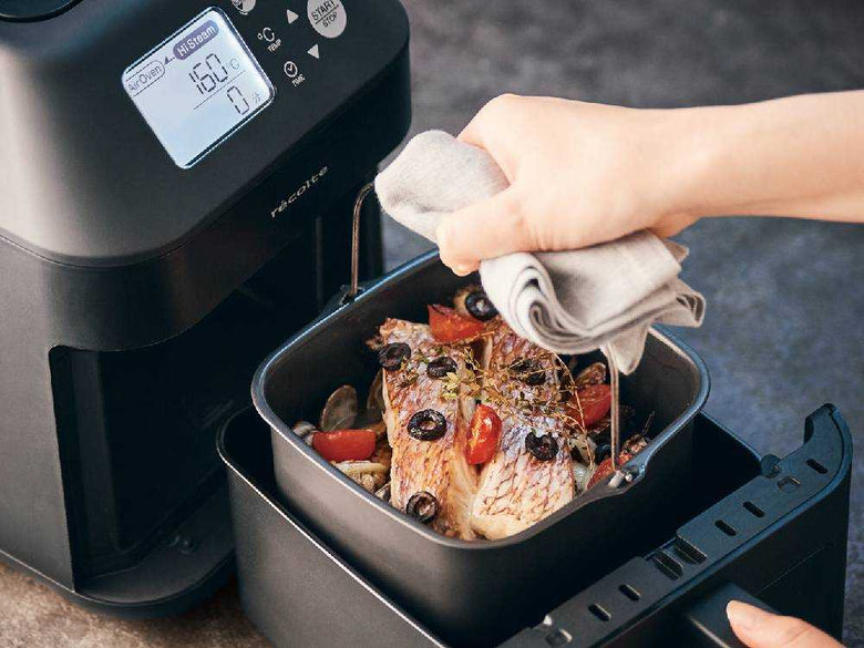 レコルト ハイスチームエアーオーブン クリームホワイト本体